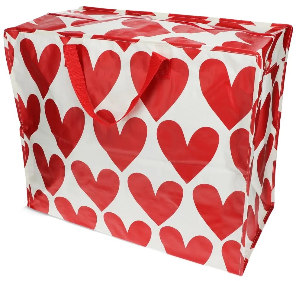 Pojemnik do przechowywania ubrań z plastiku z recyklingu 58x28x48 cm Hearts – Rex London