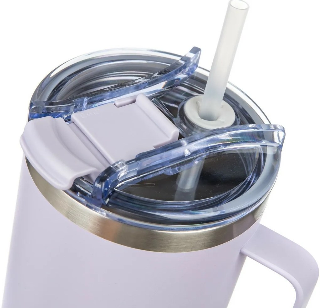Banquet Kubek termiczny ze stali nierdzewnej z uchwytem Twain 1200 ml, liliowy