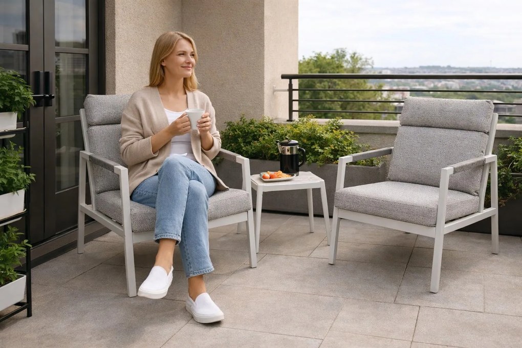 Doppler HARWEY ogrodowy zestaw wypoczynkowy 2+1