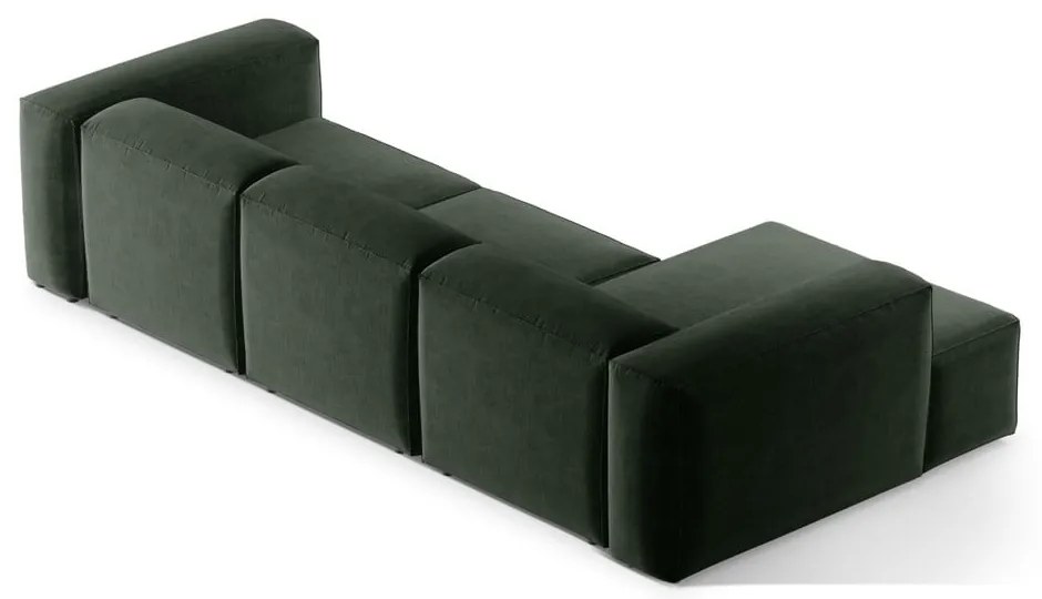 Zielony narożnik (lewostronny/z szezlongiem) Bergamo – Cosmopolitan Design