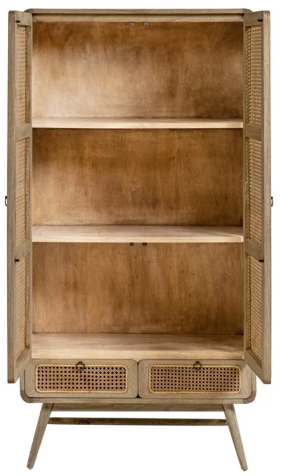 Szafa z litego drewna mindi 90x175 cm Nalu – Kave Home