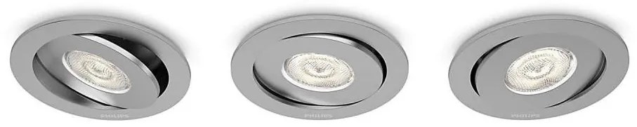 Philips 59183/48/16 - Zestaw 3x LED ASTEROPE podtynkowe 4,5W/230V