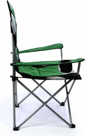 Zestaw 2 szt. składanych krzeseł kempingowych, wędkarskich Divero Deluxe - ziel