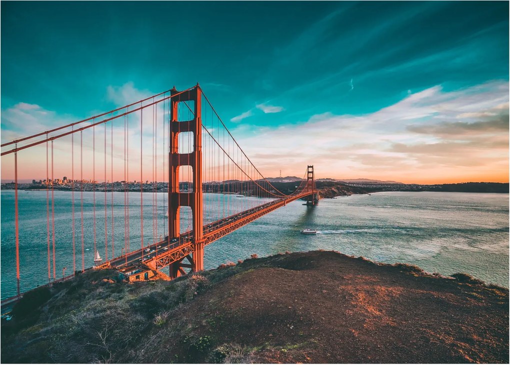 Obraz na szkle - Golden Gate, San Francisco (70x50 cm)