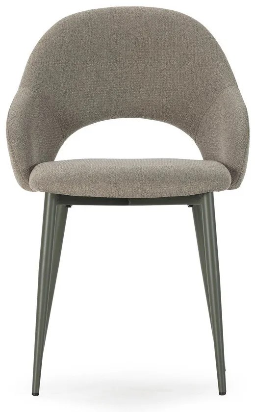 Zielone tapicerowane krzesła zestaw 2 szt. Lia – Marckeric