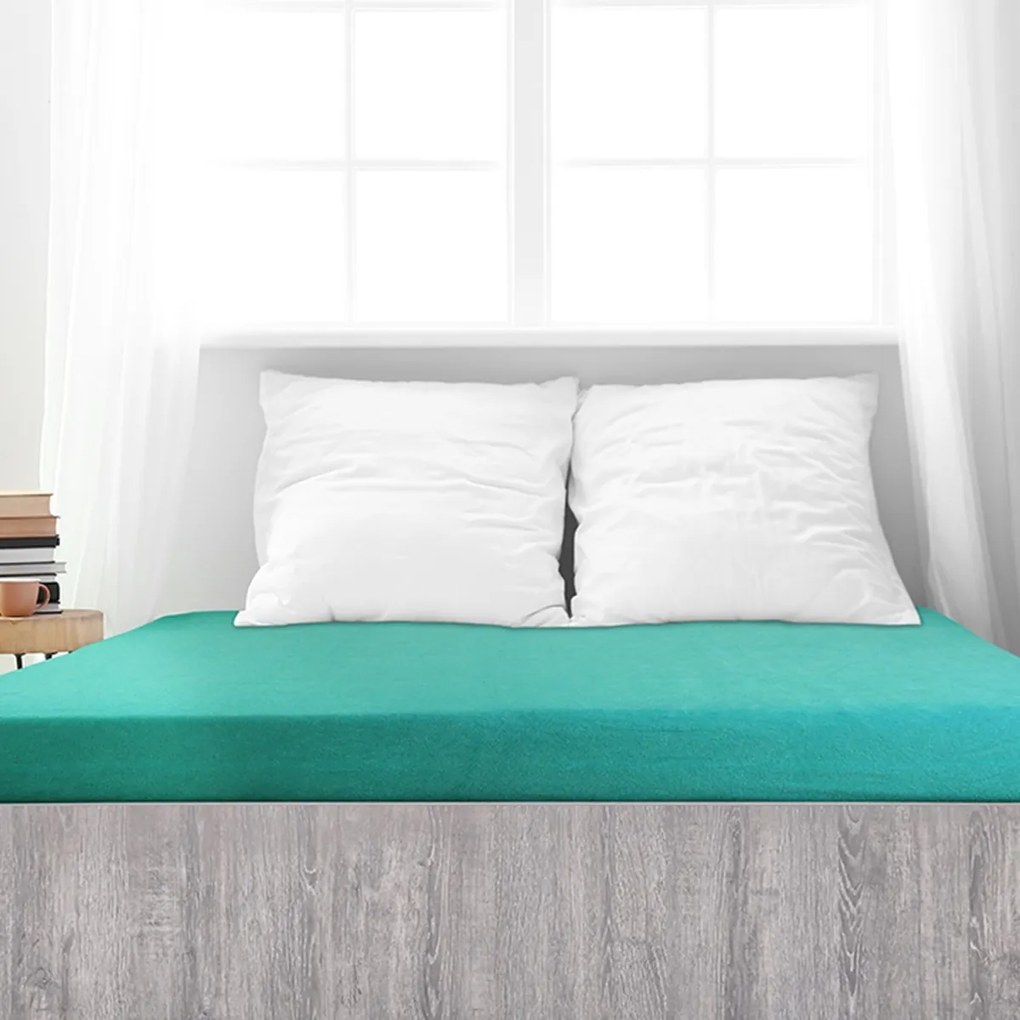 4Home prześcieradło frotte Ideal zielony turkus, 60 x 120 cm, 60 x 120 cm