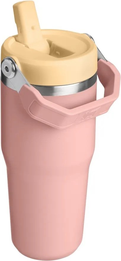 Brzoskwiniowy termos ze stali nierdzewnej 410 ml IceFlow™ Flip Straw 2.0 Tumbler Peach Rose – Stanley