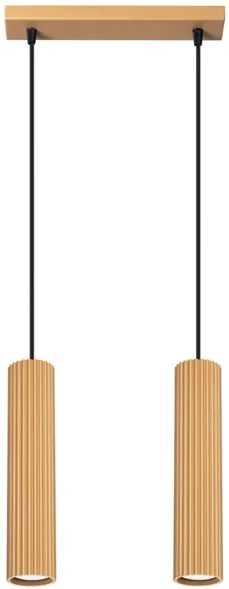 Wisząca podwójna złota lampa - D297-Avium