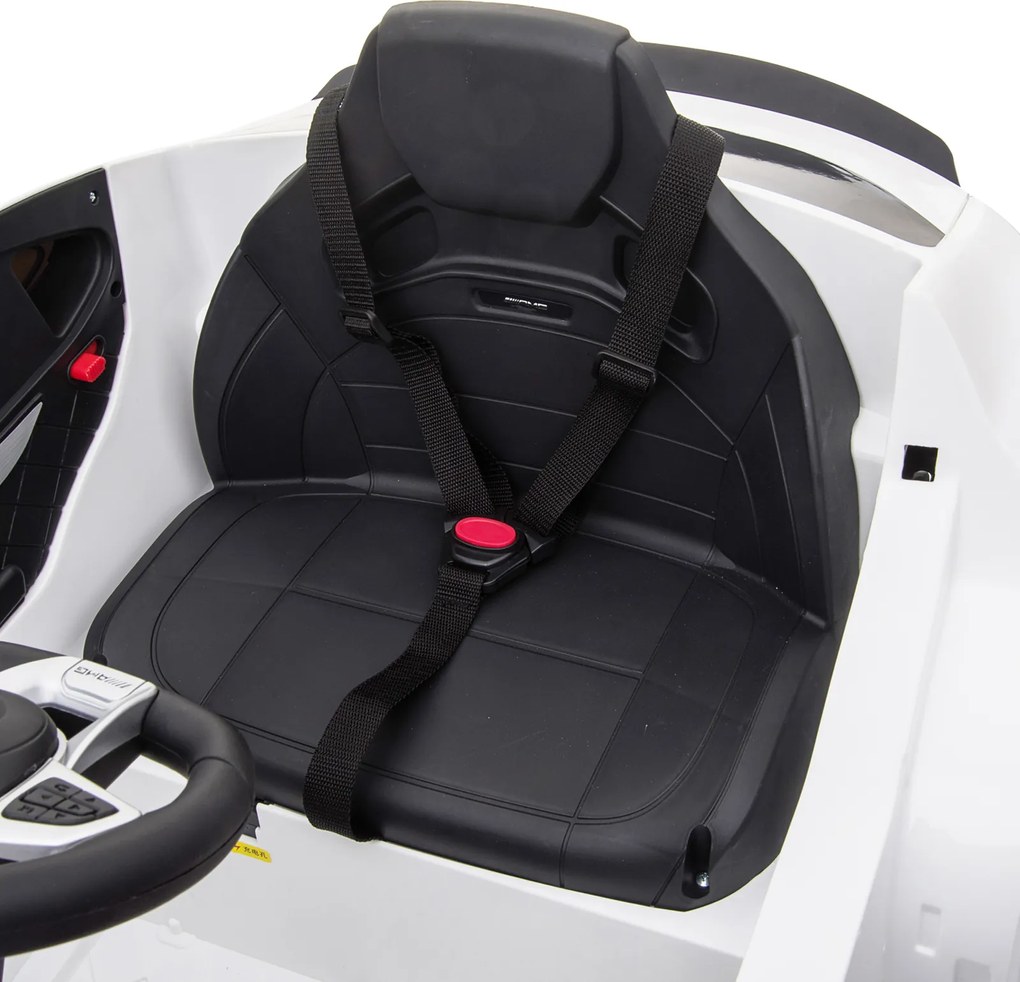 Mercedes-Benz Elektryczny Samochód Dla Dzieci Z Pilotem MP3 Bezpieczny Dla 3-8 Lat Dostępny w Czarnym i Białym | Aosom PL