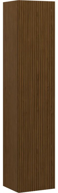 Mexen Rivel słupek łazienkowy 35 cm, 1 drzwi, ryflowany, orzech - 91A21-03016-1-BF86