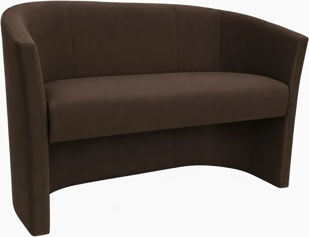 Sofa CLUB tapicerowana : Kolor tkaniny - VELVET - MG05, Typ tkaniny - Velvet