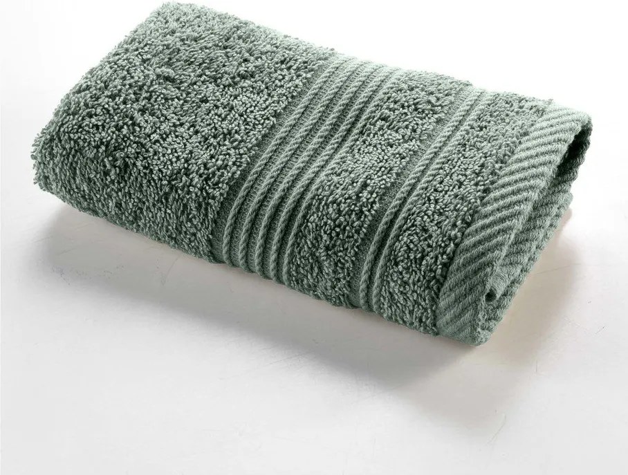 Szałwiowy bawełniany ręcznik frotte 30x50 cm Tendresse – douceur d'intérieur