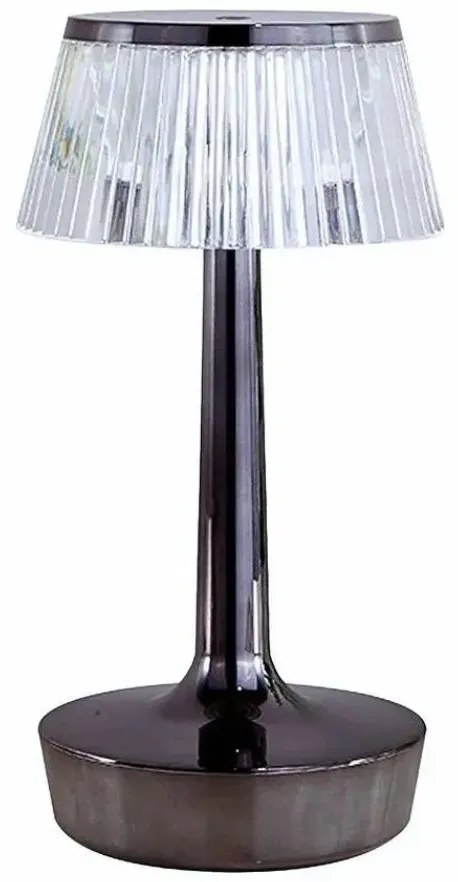 Czarna lampa stołowa led L6-A08