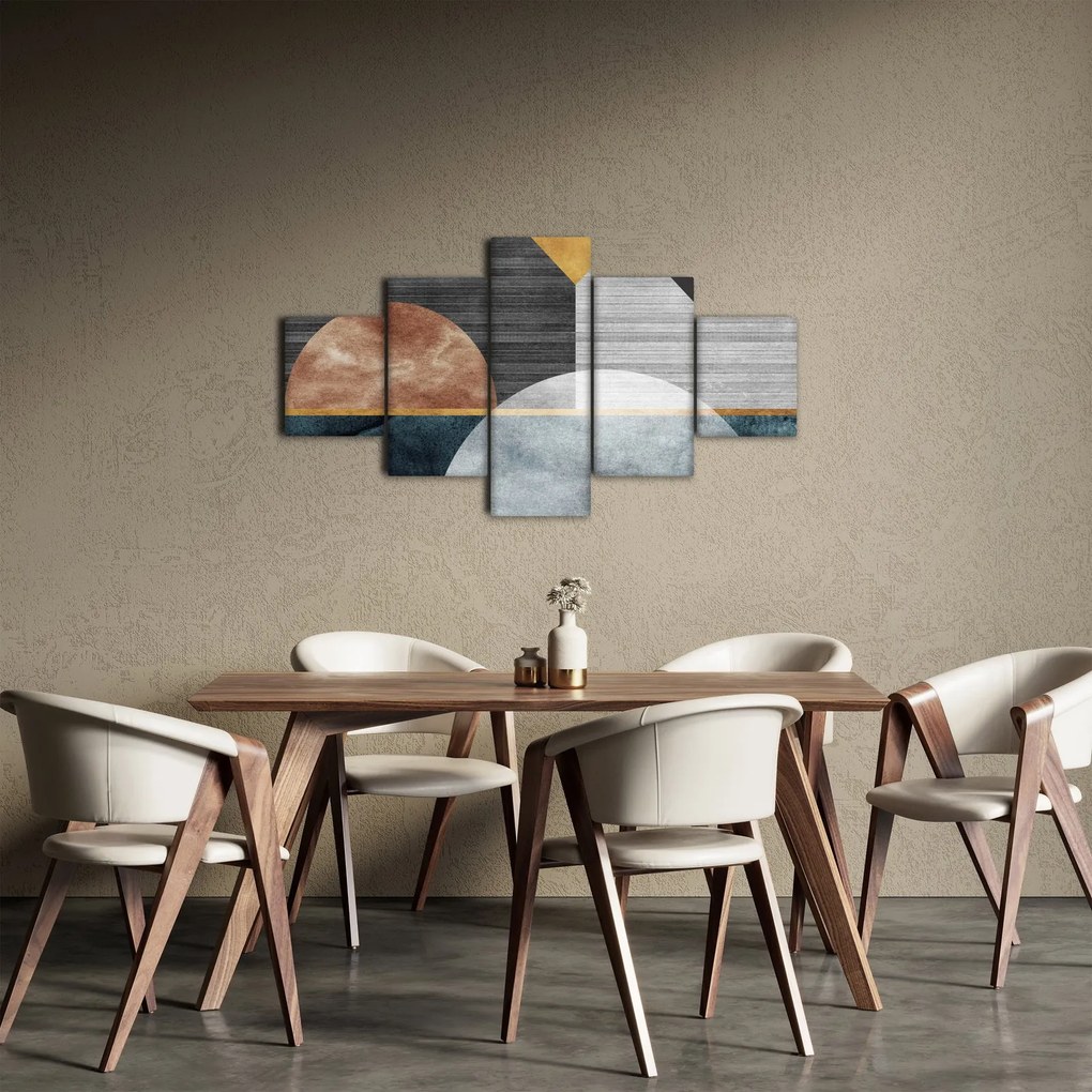 Obraz - Kształty i tekstury (125x70 cm)