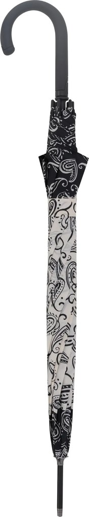 Doppler Fiber Flex AC Black&White damski długi parasol automatyczny