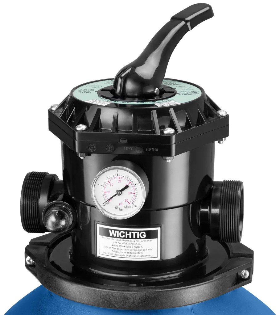 Filtr piaskowy do basenu AQUA 9 600 l/h, niebieska Monzana