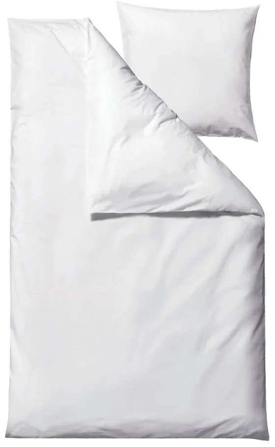 Biała pościel z bawełny organicznej 200x140 cm Wave Optical - Södahl