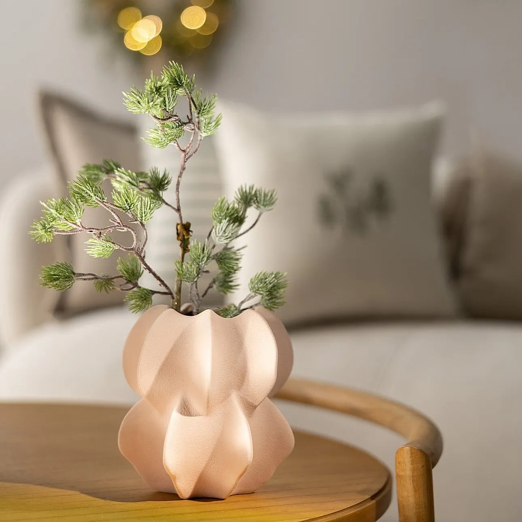 Wazon kamionkowy Petal Pink II 15x17 cm