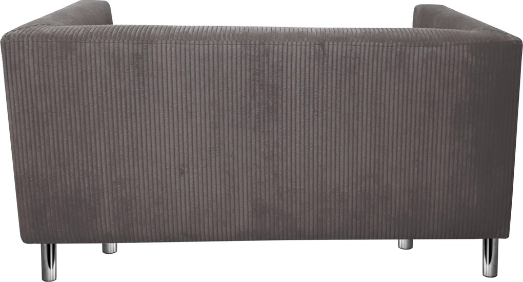 Sofa Monaco : Kolor nogi - Chrom, Kolor tkaniny - Kronos22/Poso22, Typ tkaniny - Kronos/Poso, Wysokość nogi - 15 cm