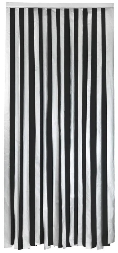 Zasłona termiczna na drzwi w czarno-srebrnym kolorze 90x200 cm – Maximex