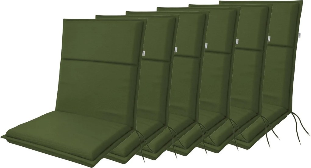 Doppler LIFE 5351 niski - zestaw 6 szt. zestaw 6 szt. poduszek na krzesło z niskim oparciem