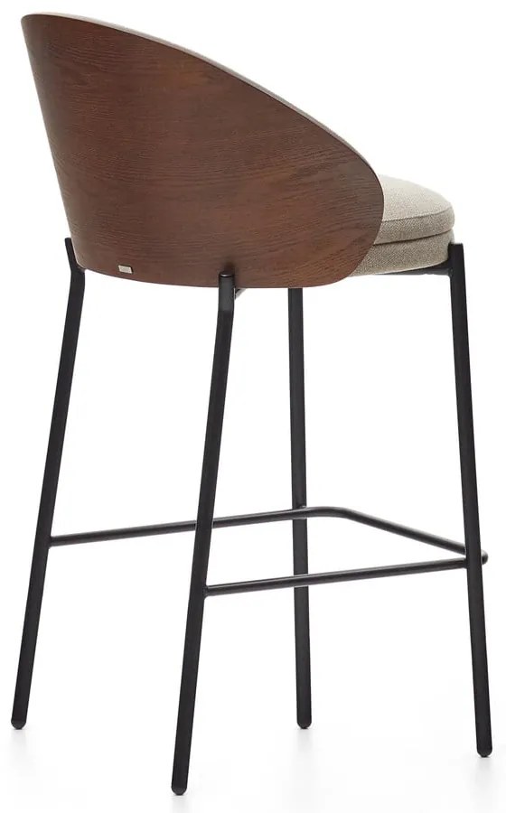 Brązowo-beżowy hoker (wysokość siedziska 65 cm) Eamy – Kave Home