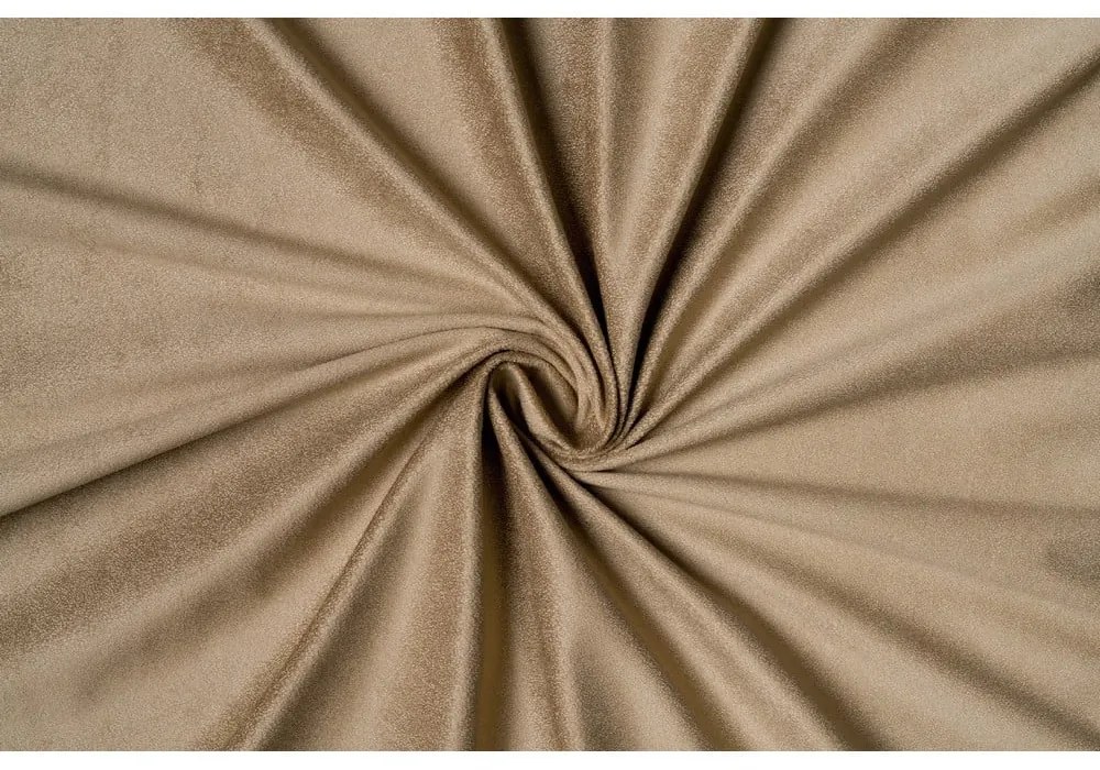 Beżowa aksamitna zasłona 140x260 cm Novara – Mendola Fabrics