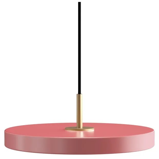 Różowa lampa wisząca LED z metalowym kloszem ø 31 cm Asteria Mini – UMAGE
