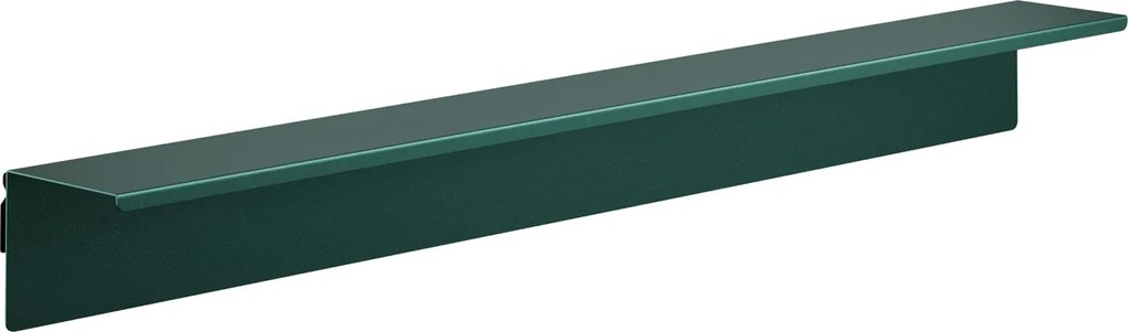 Metalowa półka ścienna Modern Joanne 120 cm, kolor butelkowa zieleń