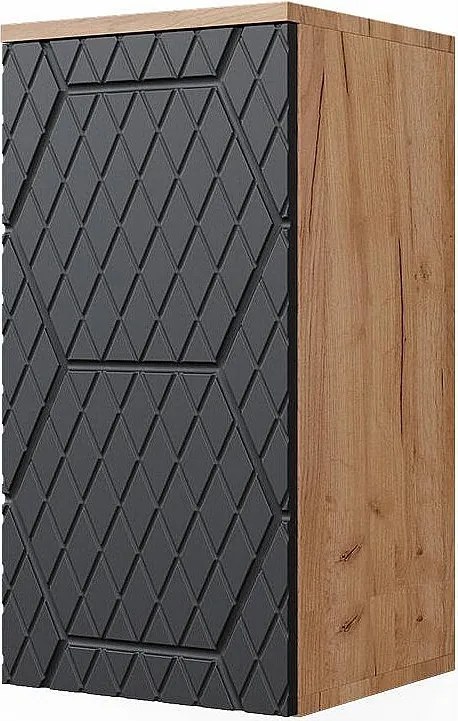 Szafka łazienkowa antracyt o strukturze plastra miodu 30x24x59 irma