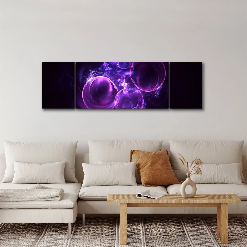 Abstrakcyjny obraz bąbelków (170x50 cm)