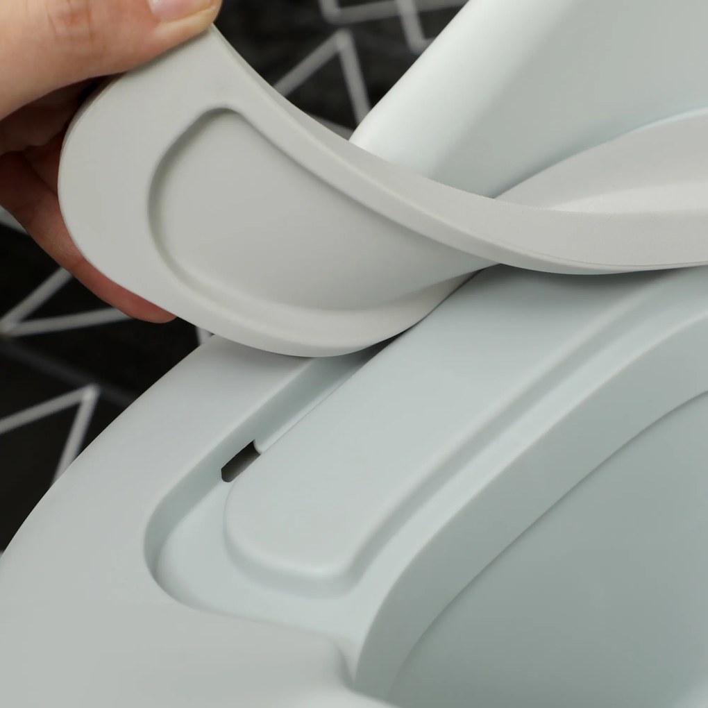 AIYAPLAY Nocnik dla dzieci 3-w-1, zdejmowany nakładka, siedzisko z ekoskóry, do 50 kg, Szary