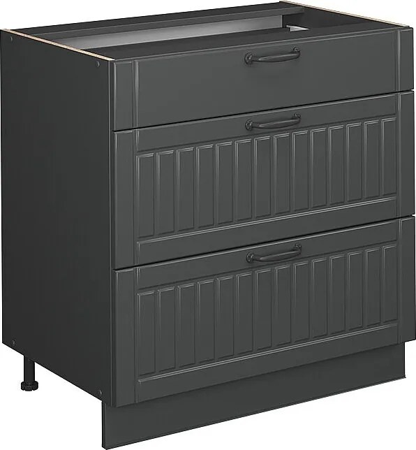 Szafka dolna do kuchni ciemnoszary 80x51.6x82 fame-line