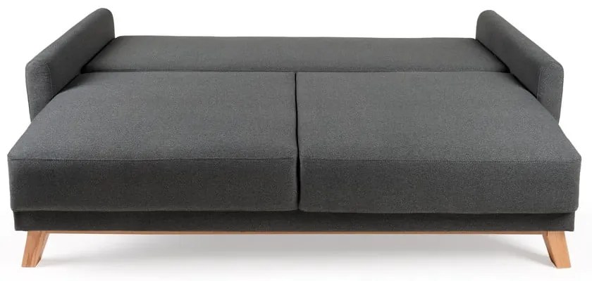 Ciemnoszara sofa rozkładana Bonami Selection Pop