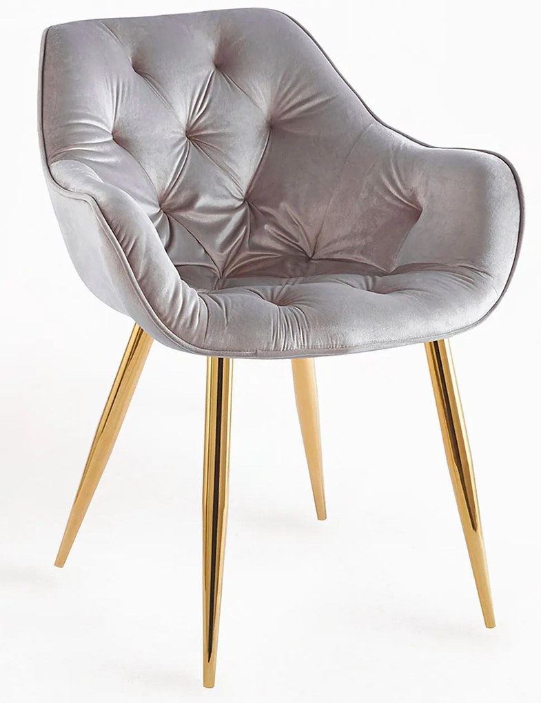 Krzeso Zandel w kolorze zotego aksamitu