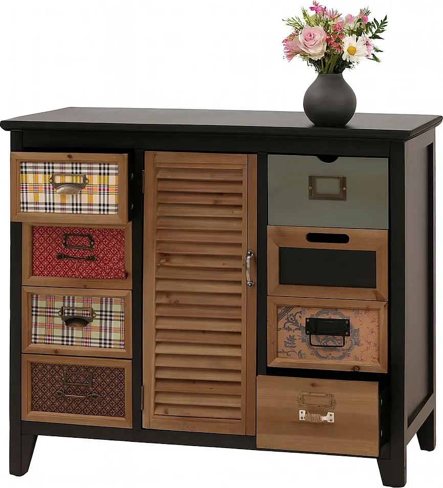 Komoda aptekarska MCW-O63,  korpus czarny