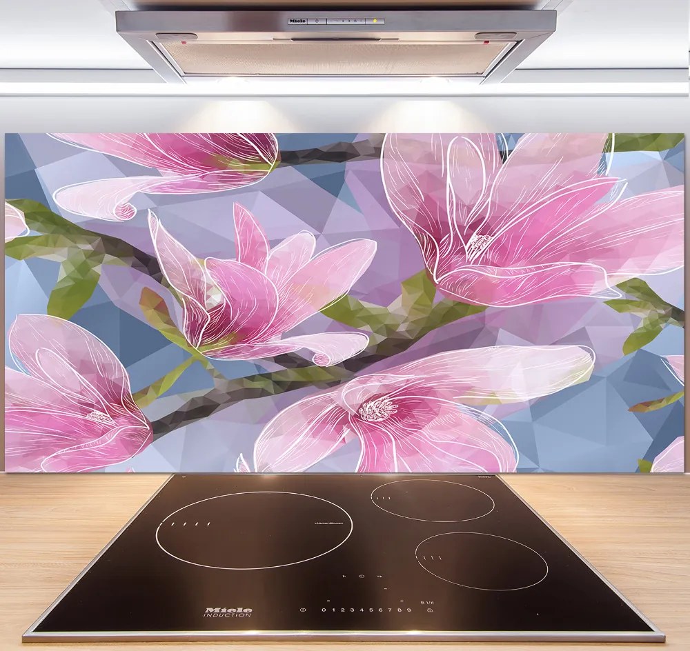 Panel do kuchni Różowa magnolia