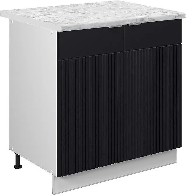 Szafka pod zlew czarne paski 80x60x82 fame-line