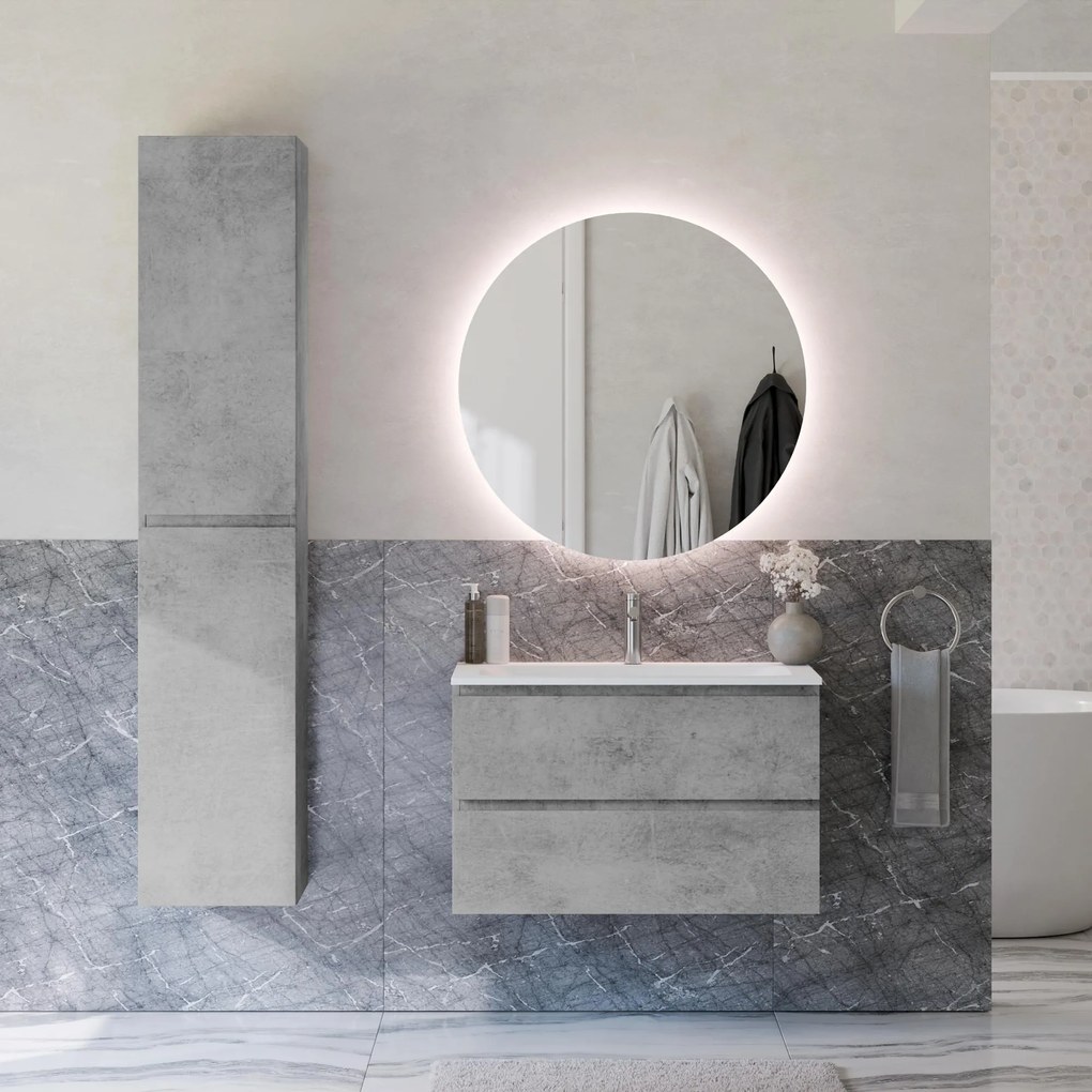 Badmöbel Set AVA 80 cm mit Waschbecken