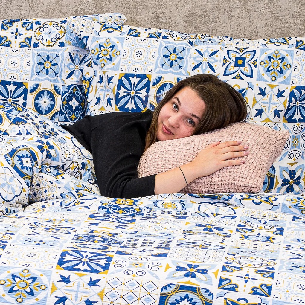 4Home Pościel z kory Azul, 140 x 200 cm, 70 x 90 cm, 140 x 200 cm, 70 x 90 cm