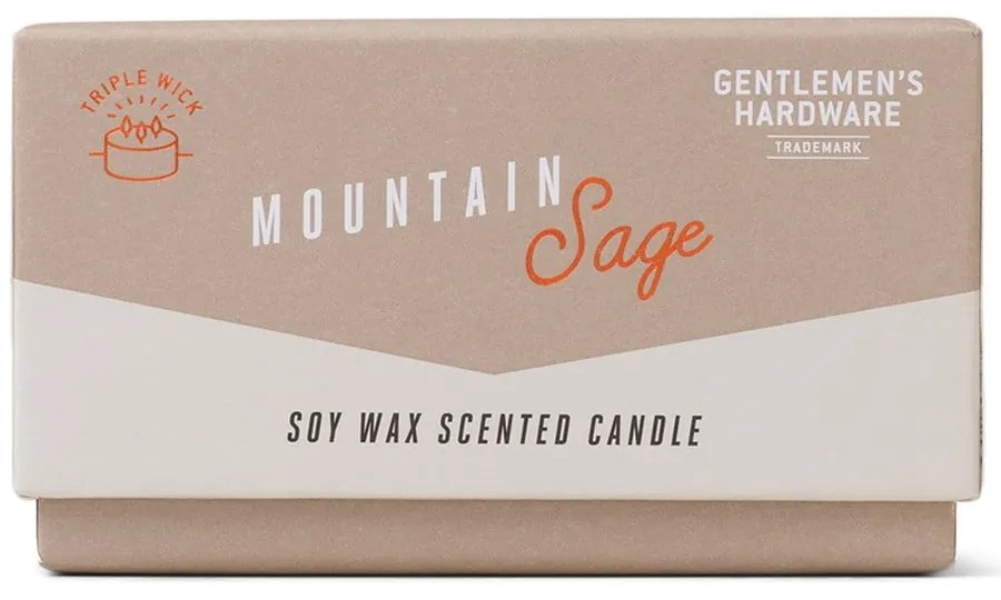 Zapachowa sojowa świeca czas palenia 40 h Mountain Sage – Gentlemen's Hardware