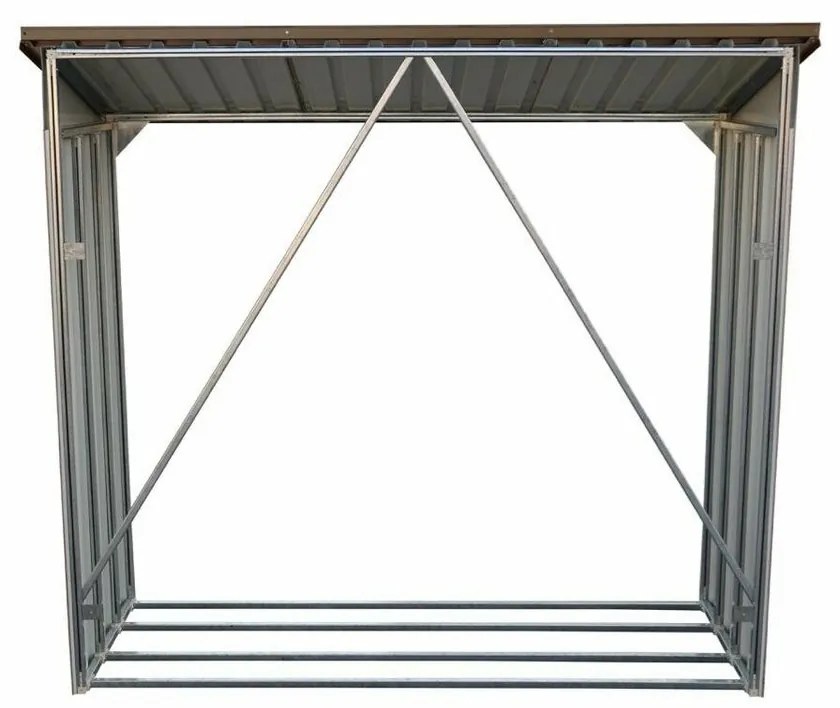 Duramax Blaszana wiata na drewno, dekor dąb