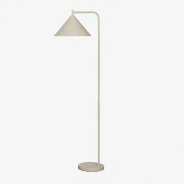 Metalowa Lampa Podłogowa Cambrea Kremowa Tapioca - Sklum