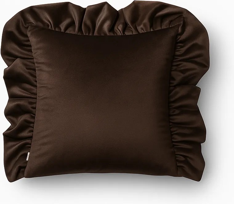 Brązowa poszewka z falbankami Werona Belle