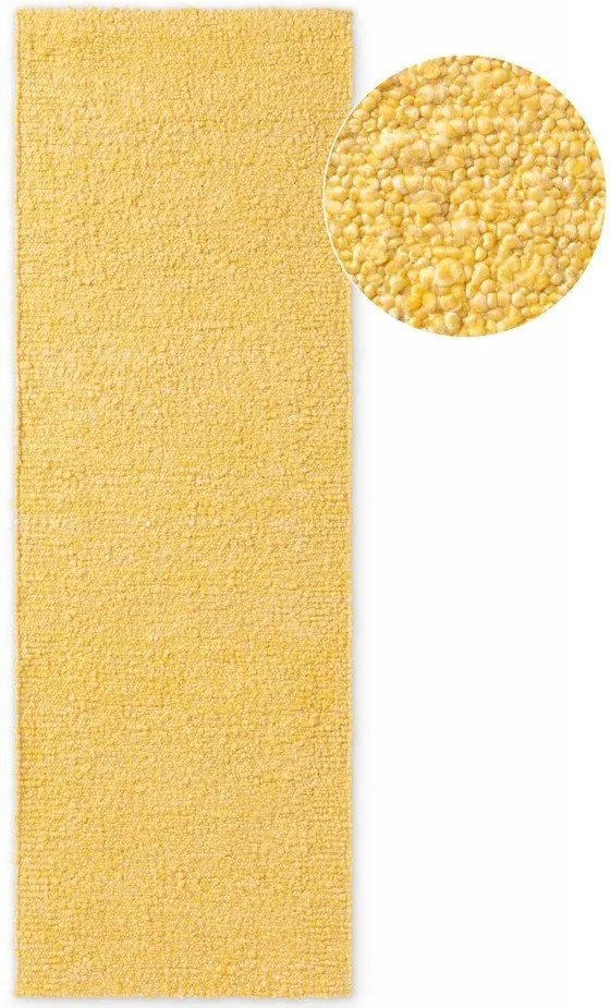 Żółty chodnik z materiału bouclé tkany ręcznie 80x200 cm Notting Hill Portobello – Ted Baker