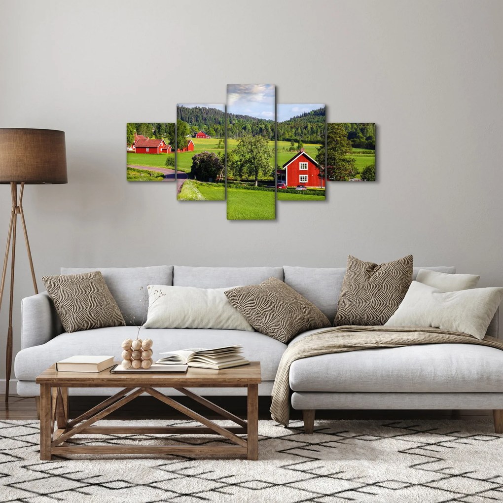 Obraz wsi (125x70 cm)