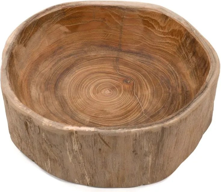 Dekoracyjna okrągła drewniana miska DALB