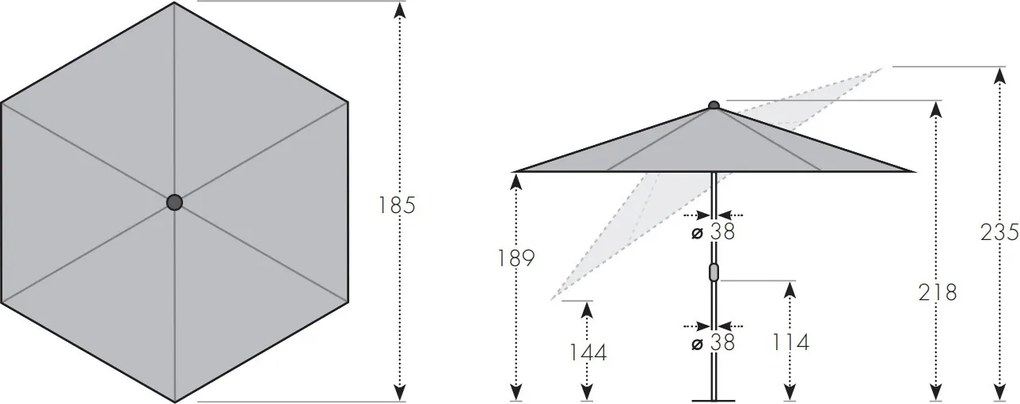 Doppler LIFE 180 cm antracyt