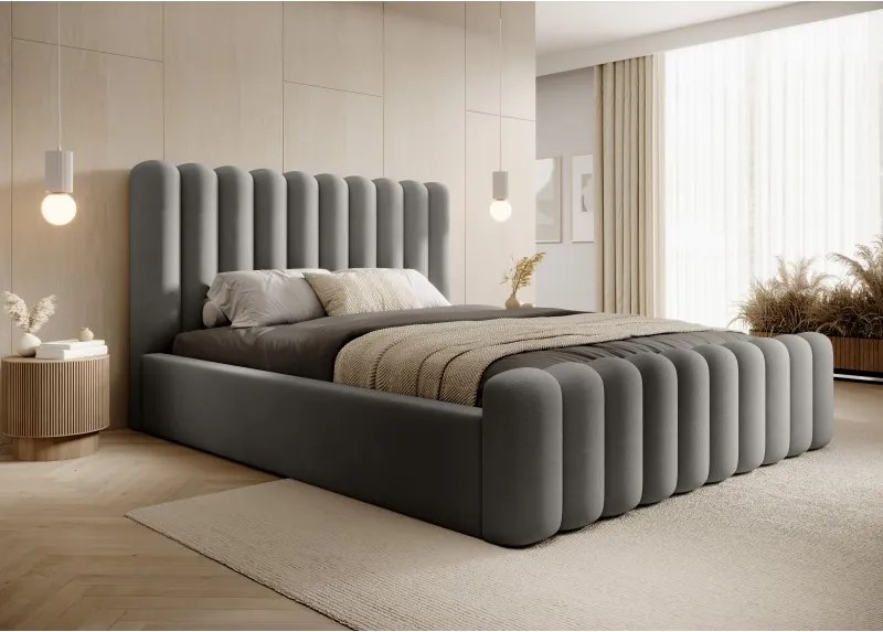 Łóżko Mona VII 180 w tkaninie Magic Velvet 2217