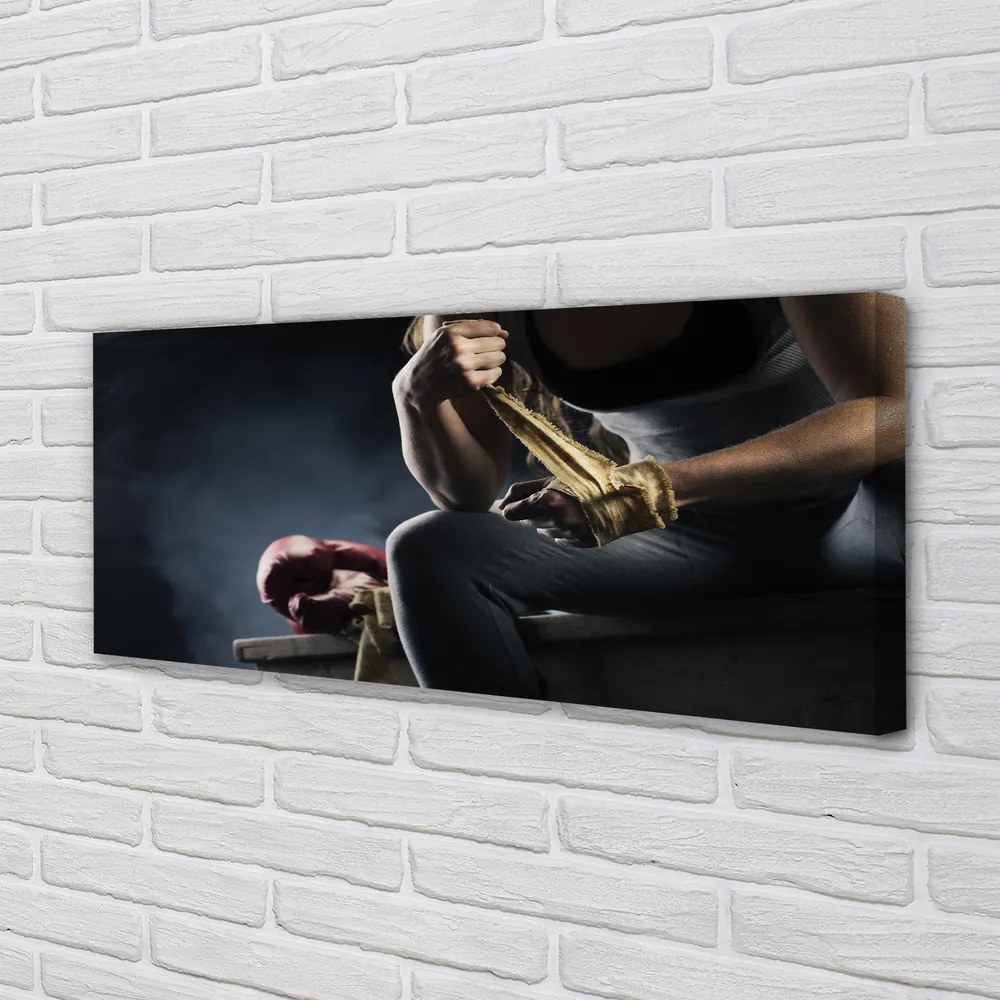 Duży obraz na płótnie Wytrwałość W Treningu Boksu